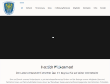 Tablet Screenshot of fahrlehrerverband-saarland.de